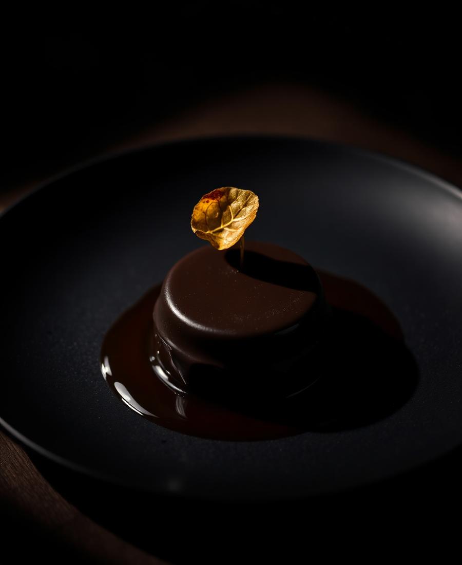 Dark Chocolate, Burnt Honey, Gold